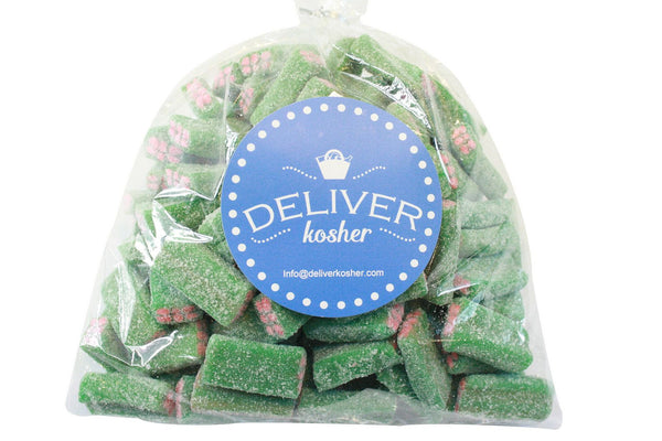 Bulk Candy - Sour Green Licorice Cubes - Long