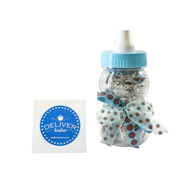 Gourmet Chocolate Covered Pretzel Baby Bottle - Baby Boy - Assorted Chocolate